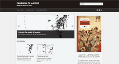 Desktop Screenshot of fabriziodeandre.beccogiallo.net
